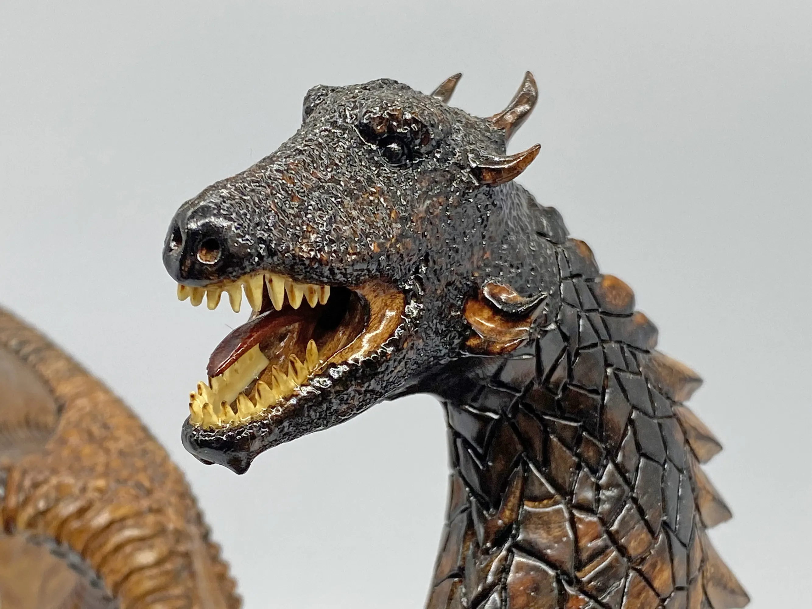 Dragon woodcarving sculpture